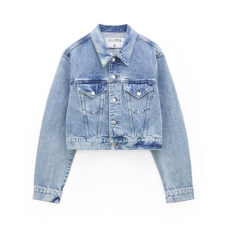 Nuon Mid Blue Slim Fit Denim Jacket