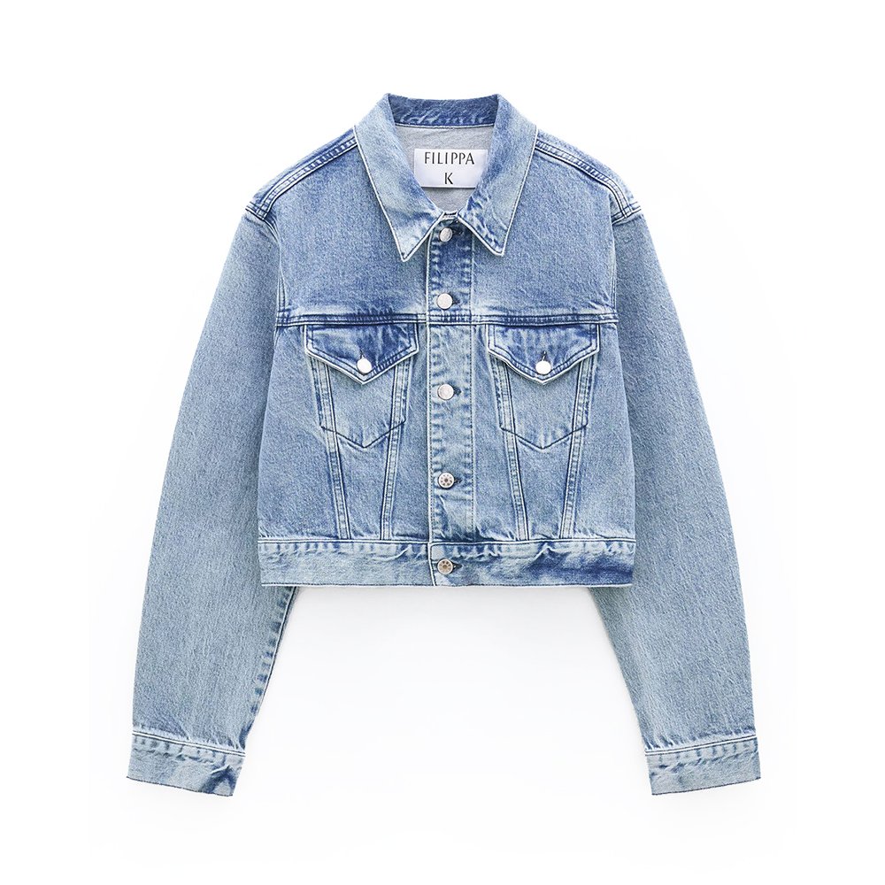 Nuon Mid Blue Slim Fit Denim Jacket